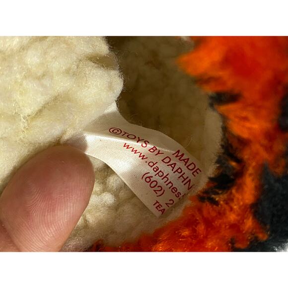 Toys By Daphine Tiger Puppet 11" Plush Puppet Made In USA Or Golf Club cover - Picture 6 of 11